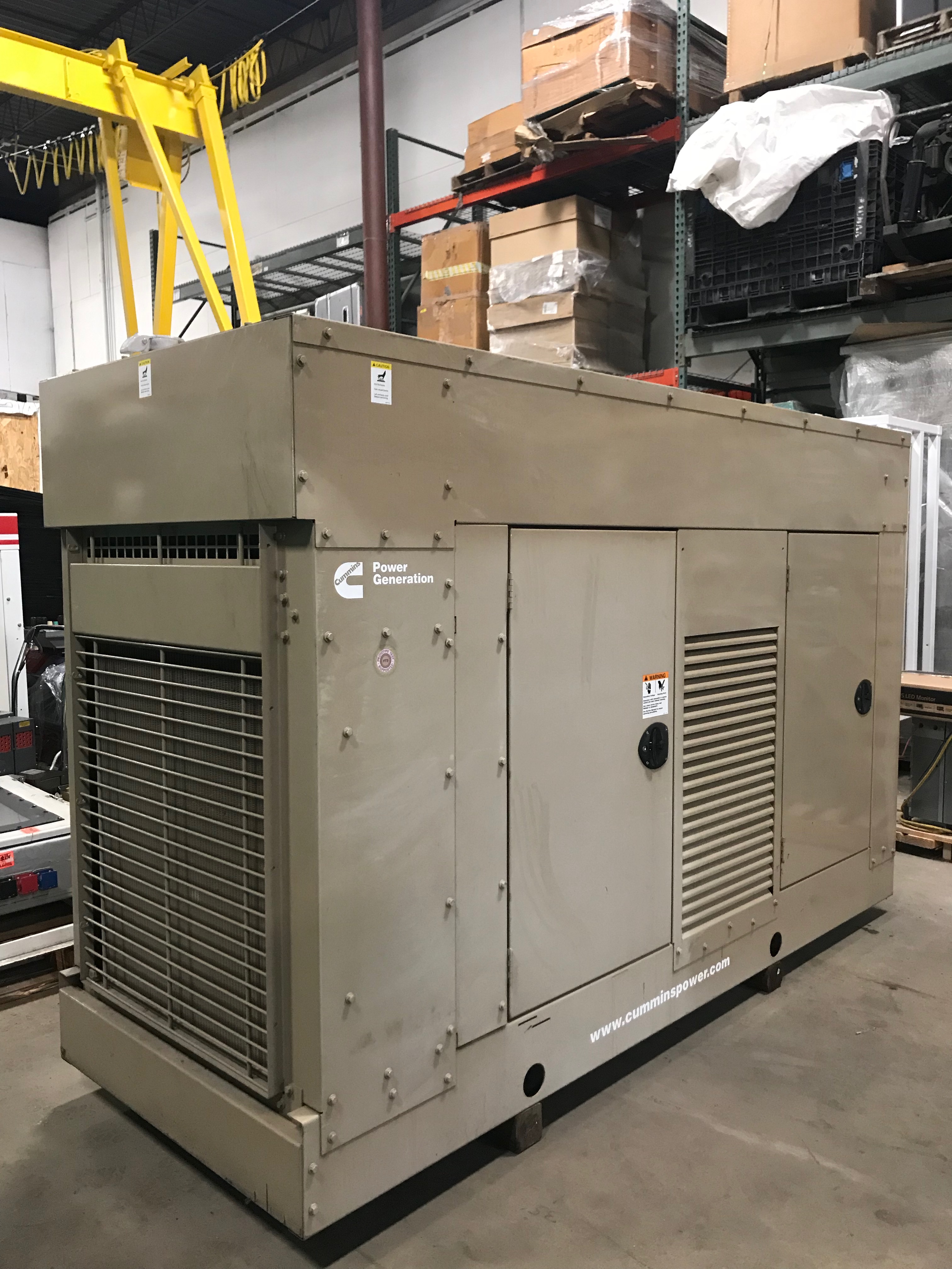 New 100kW Cummins Natural Gas Stationary Generator 100GGHH | S/N