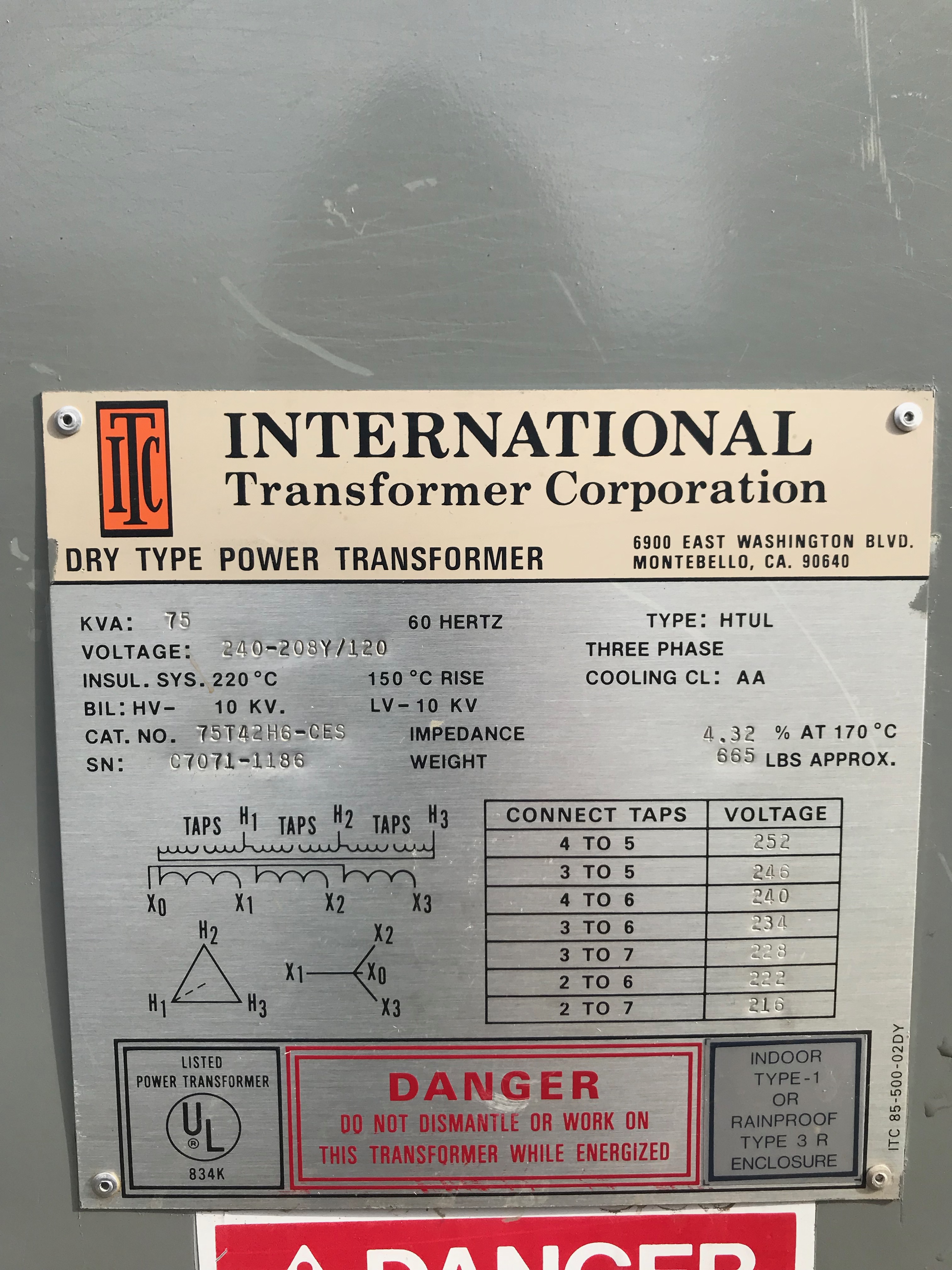 Izyx Systems TRP2406-S01  Transformateur 230V AC / 24V AC / 144VA
