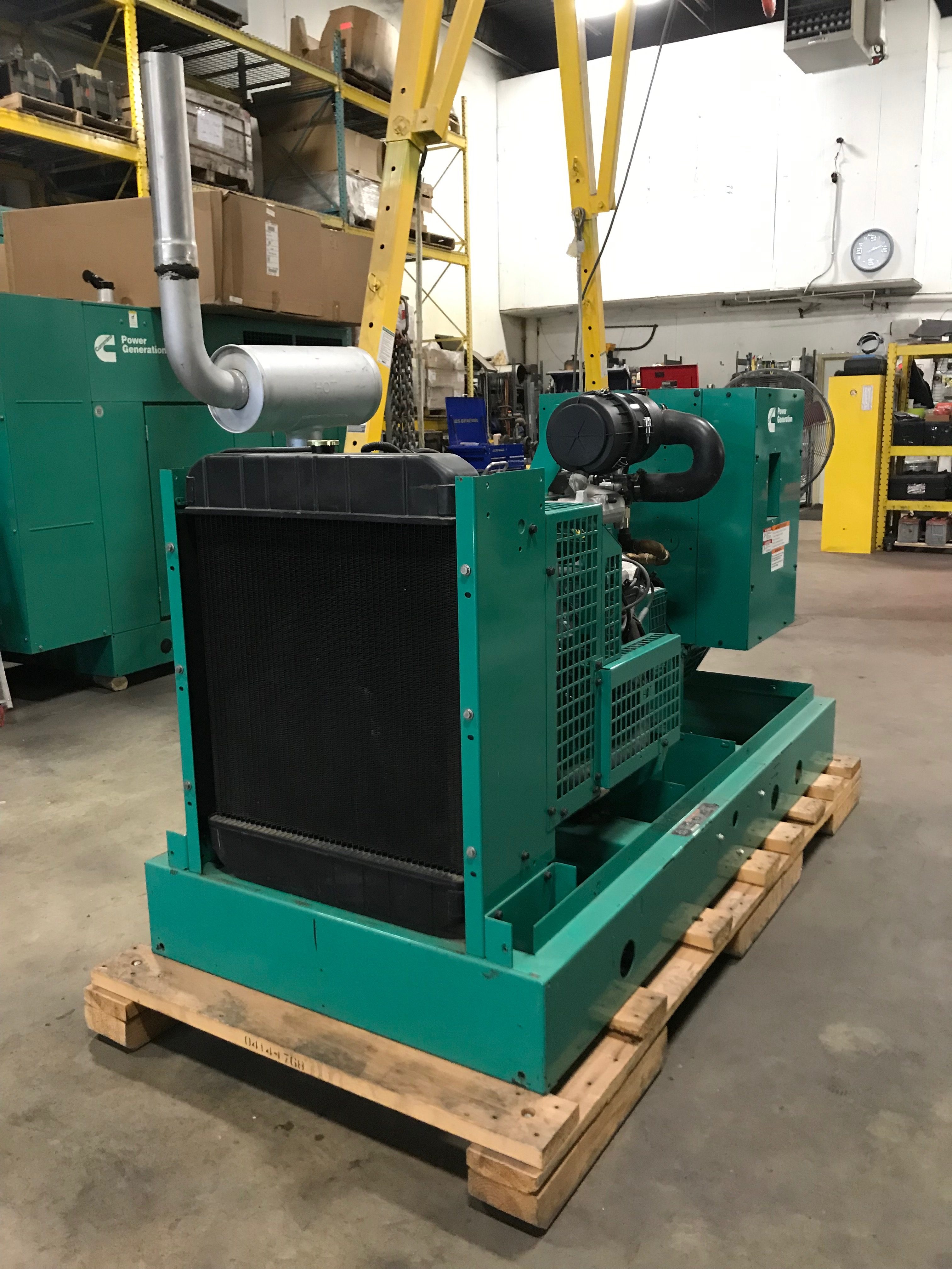 Used 42kW Cummins Standby NG/LPV 120/240V 1PH Generator GGFE | S/N