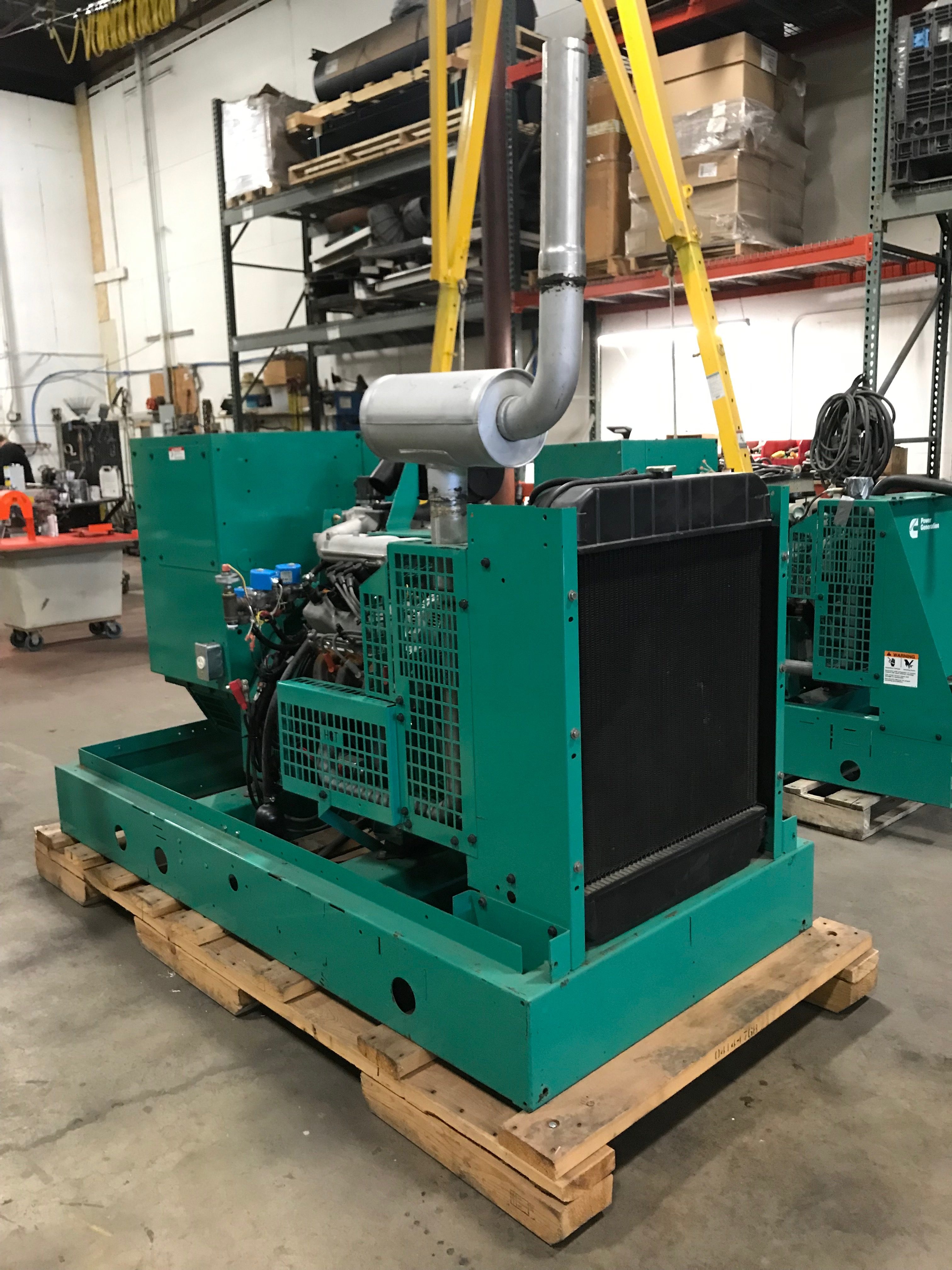 Used 42kW Cummins Standby NG/LPV 120/240V 1PH Generator GGFE | S/N